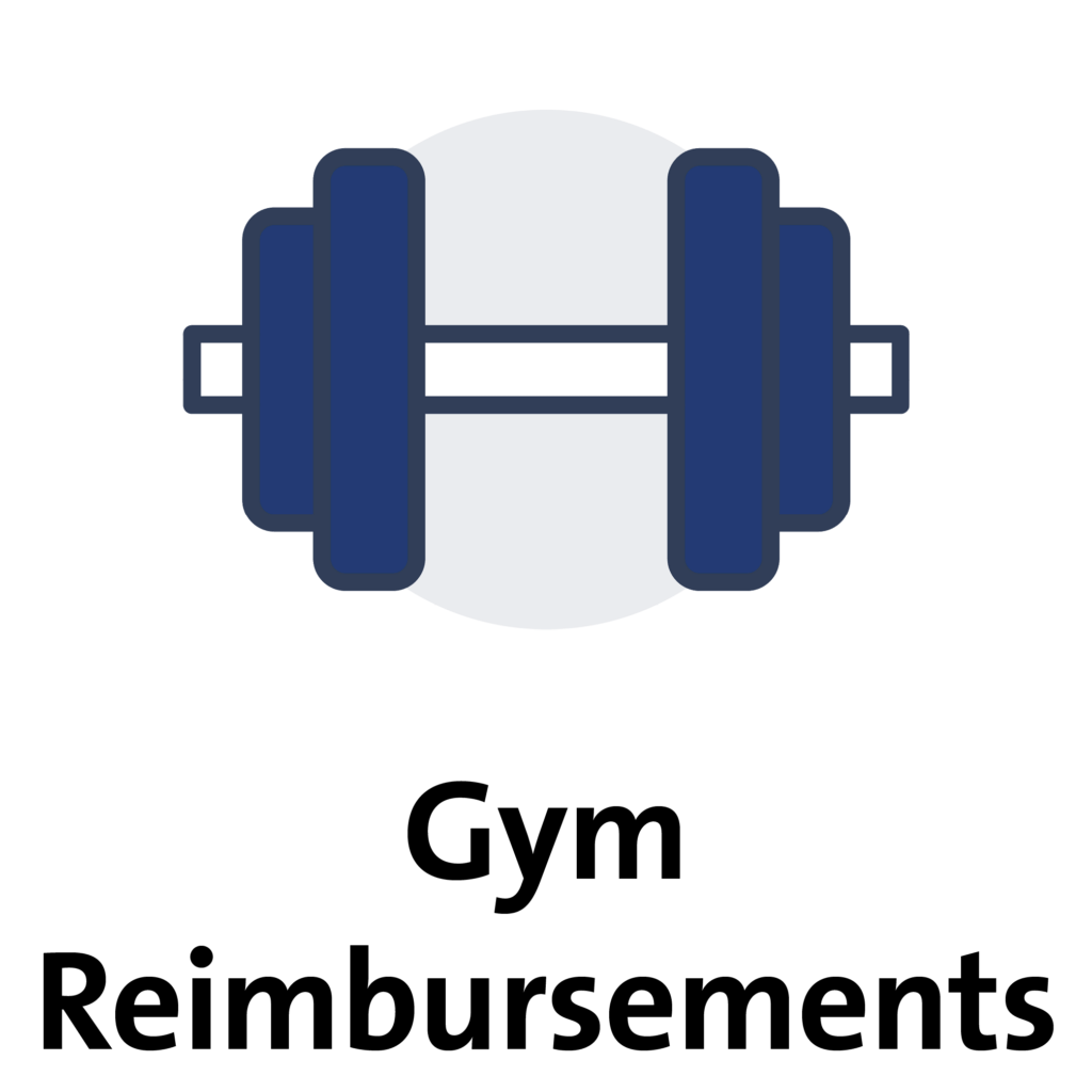 Gym Reimbursements: icon of dumbell