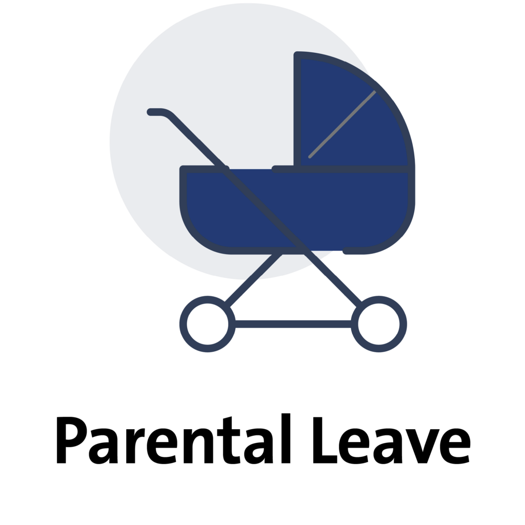 Parental Leave: icon of baby stroller