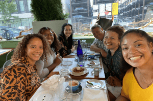 Kristen Gordon with Girls Education team 2021