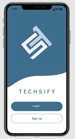 Mock up of the Techsify app