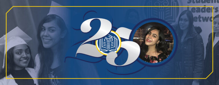 Stylized hheader banner with past and present pictures of Janna.